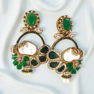 DESIGNER GREEN EARRINGS