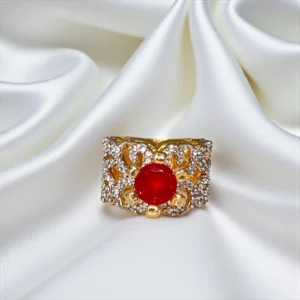 RED STONE RING