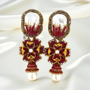 ROSE RED EARRINGS