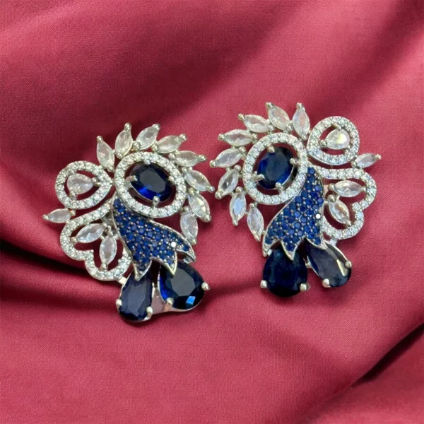 ROYAL BLUE EAR STUDS