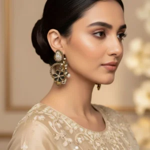 SHIMMER BLACK EARRINGS