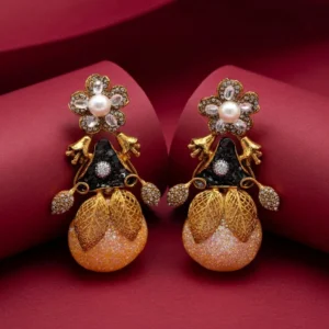 SHIMMER BLACK EARRINGS (1)