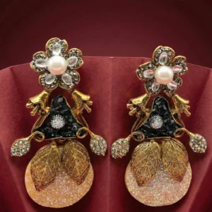 SHIMMER BLACK EARRINGS