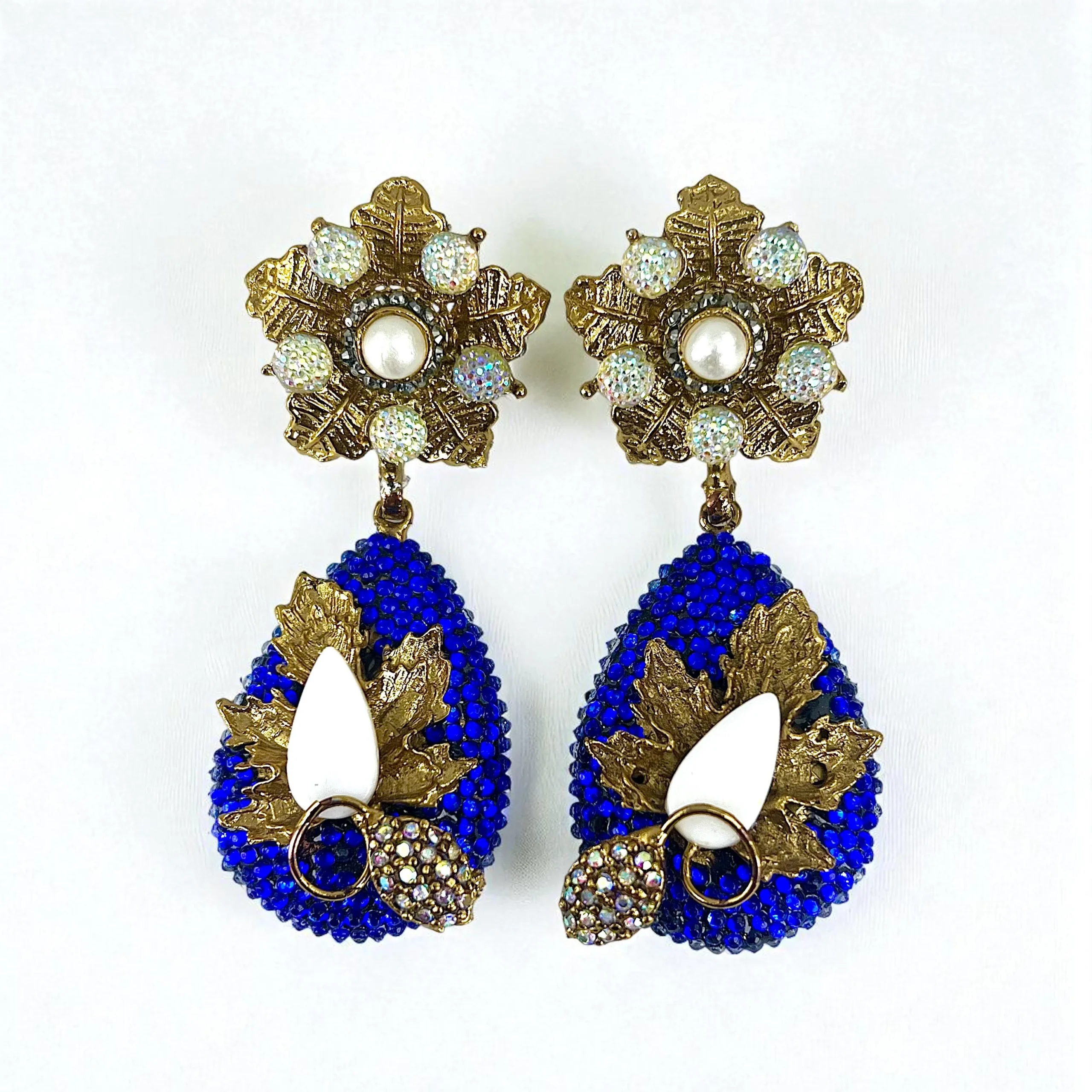 BLUE GEM EARRINGS UK