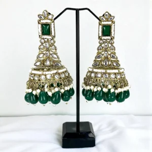 KUNDAN EMERALD JHUMKA