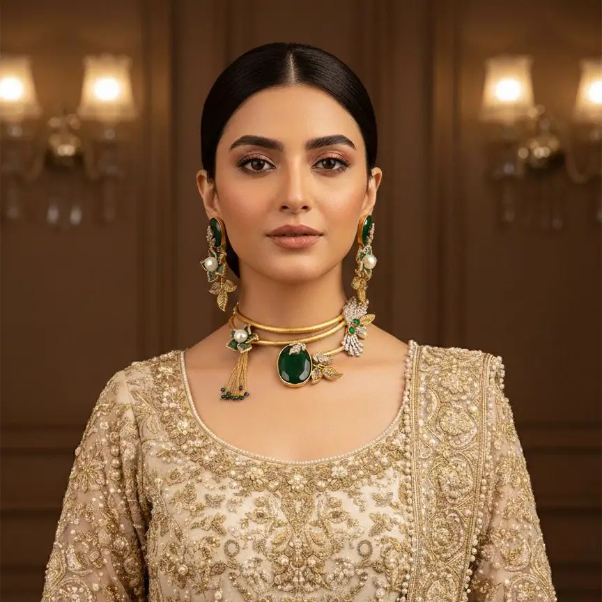 Layered Necklace and Chain (1)