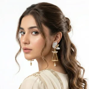 CAGE CHAMPAGNE EARRINGS