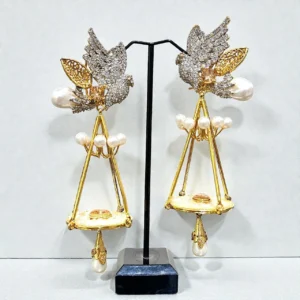 CAGE CHAMPAGNE EARRINGS