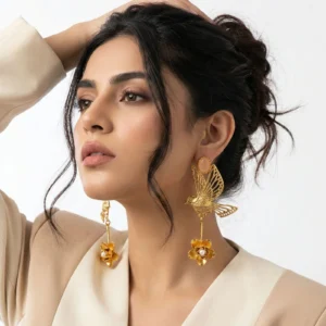 GOLDISH BIRD EARRINGS 1