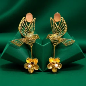 GOLDISH BIRD EARRINGS (1)