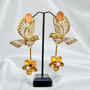 GOLDISH BIRD EARRINGS (1)