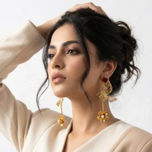 MAROON SPARROW EARRINGS