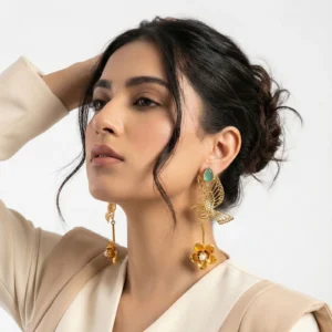 TURQUOISE BIRD EARRINGS 1