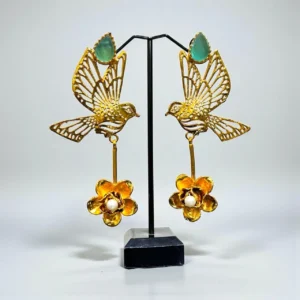 TURQUOISE BIRD EARRINGS