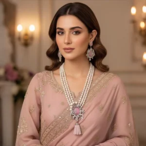 LAYERED PINK MALA SET