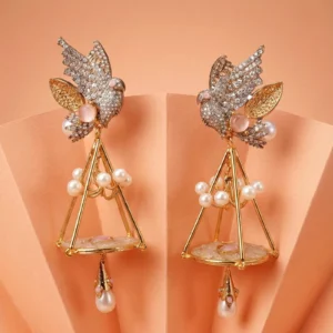 SOFT PINK CAGE EARRINGS