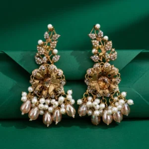 BRANCHED CHAMPAGNE EARRINGS