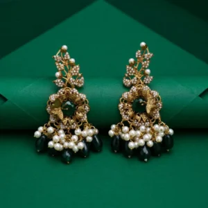 BRANCHED EMERALD EARRINGS
