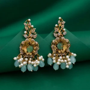 BRANCHED TURQUOISE EARRINGS