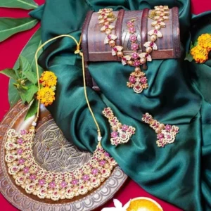 SHINY PINK BRIDAL SET