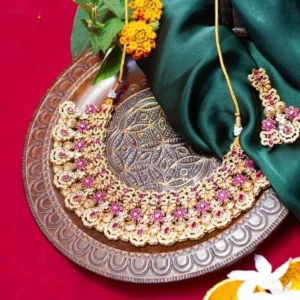 SHINY PINK BRIDAL SET 1